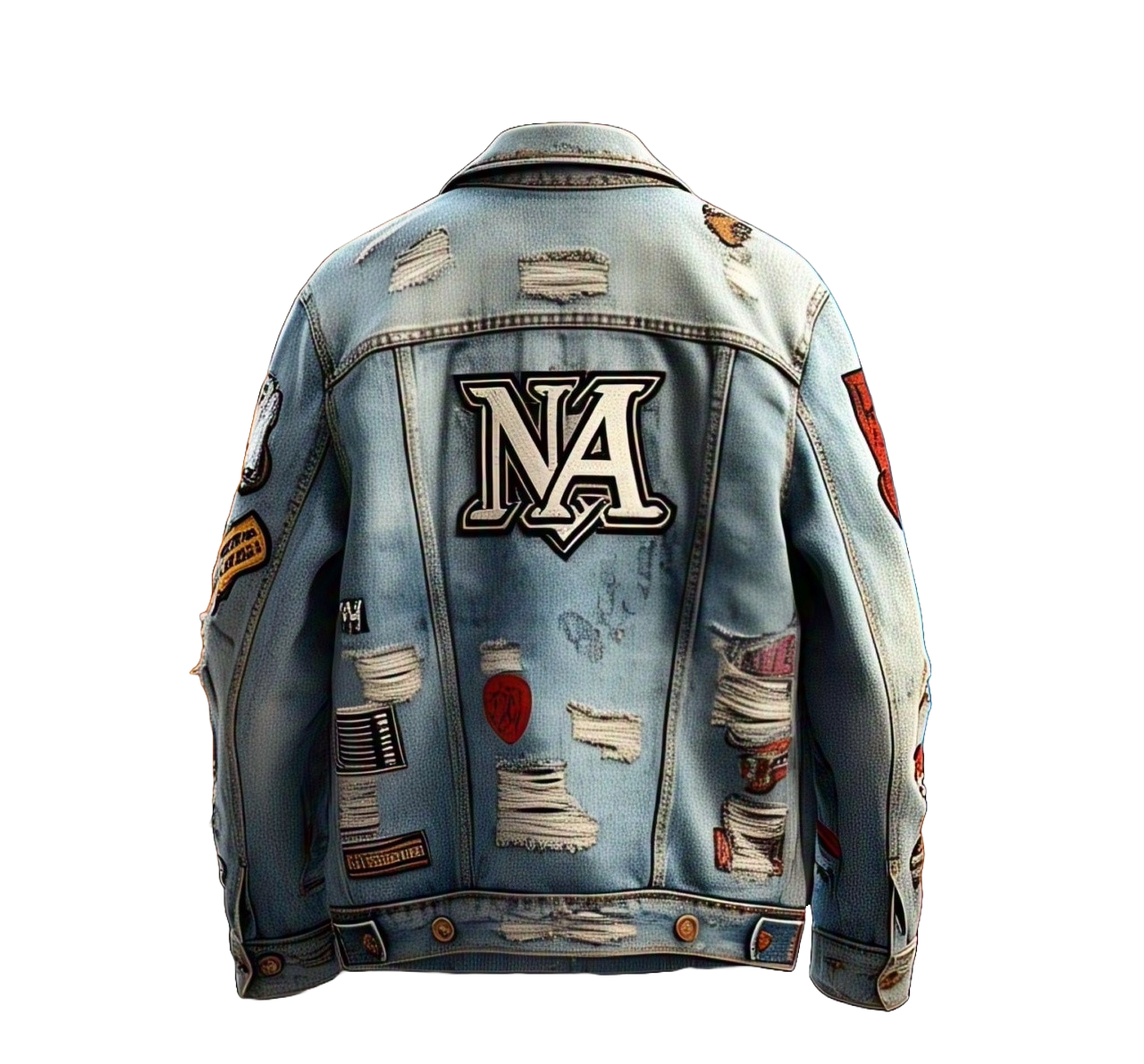 Custom Distressed Denim Jacket
